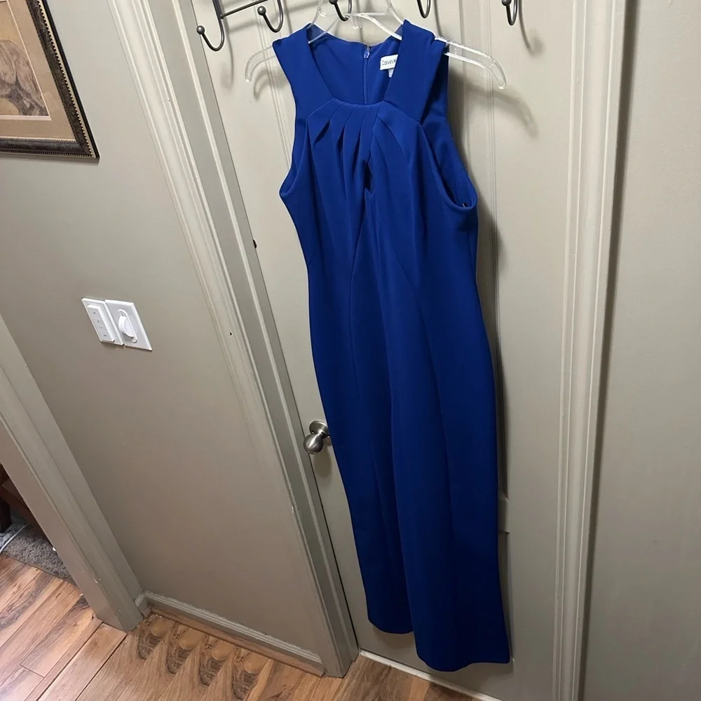 Calvin Klein Royal Blue Maxi Pantsuit